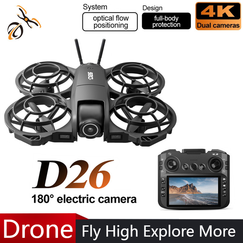 Drone Gimbal 2 Axis - Drone D26 4K HD Aereo 180°
